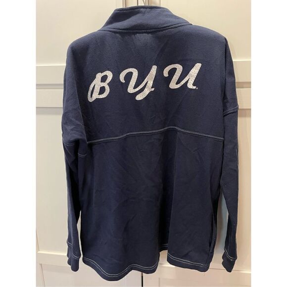 Stadium Athletics Brigham Young University BYU Half Zip Pullover Women’s Sz M - Picture 2 of 7